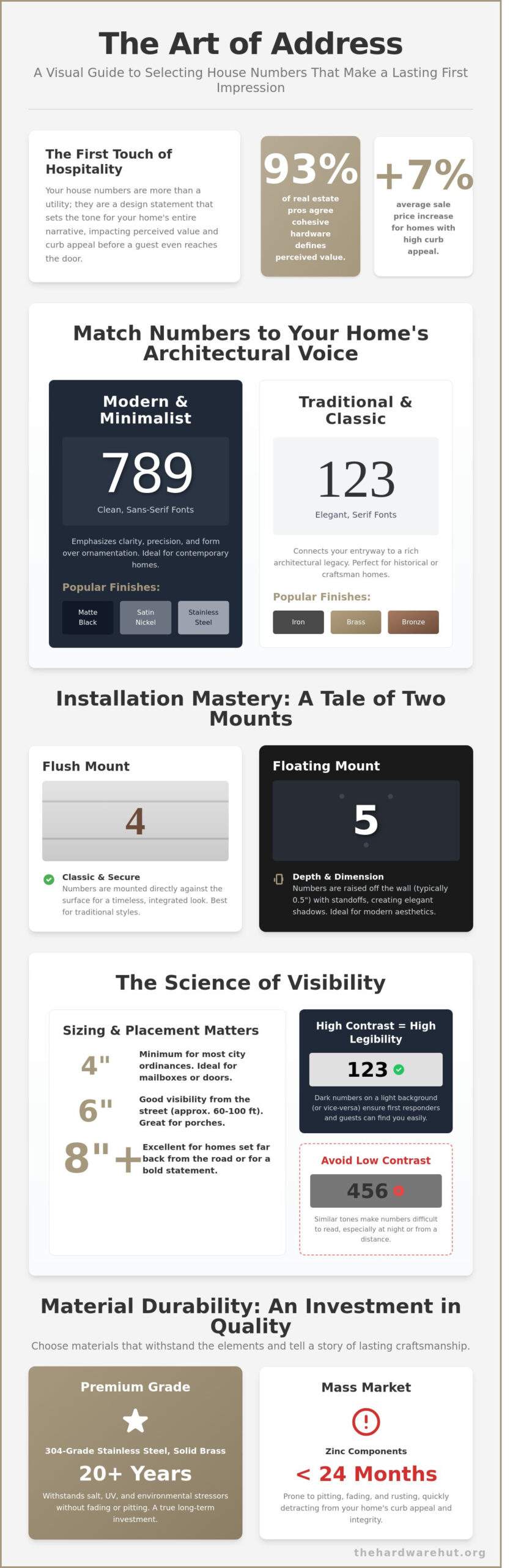 The Ultimate Guide to House Numbers: Elevating Curb Appeal Through Functional Design