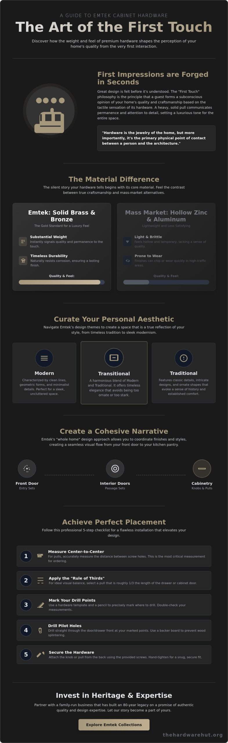 Emtek Cabinet Hardware: A 2026 Guide to Elevating Your Home’s Tactile Story