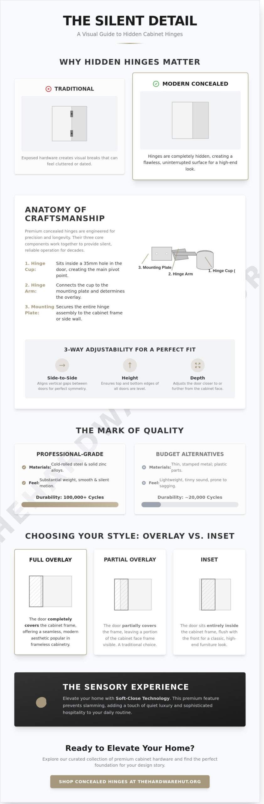 Hidden Cabinet Hinges: The Silent Detail of Seamless Design