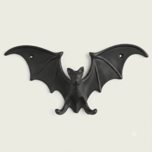 Antique Cast Iron Flying Bat Double Hook