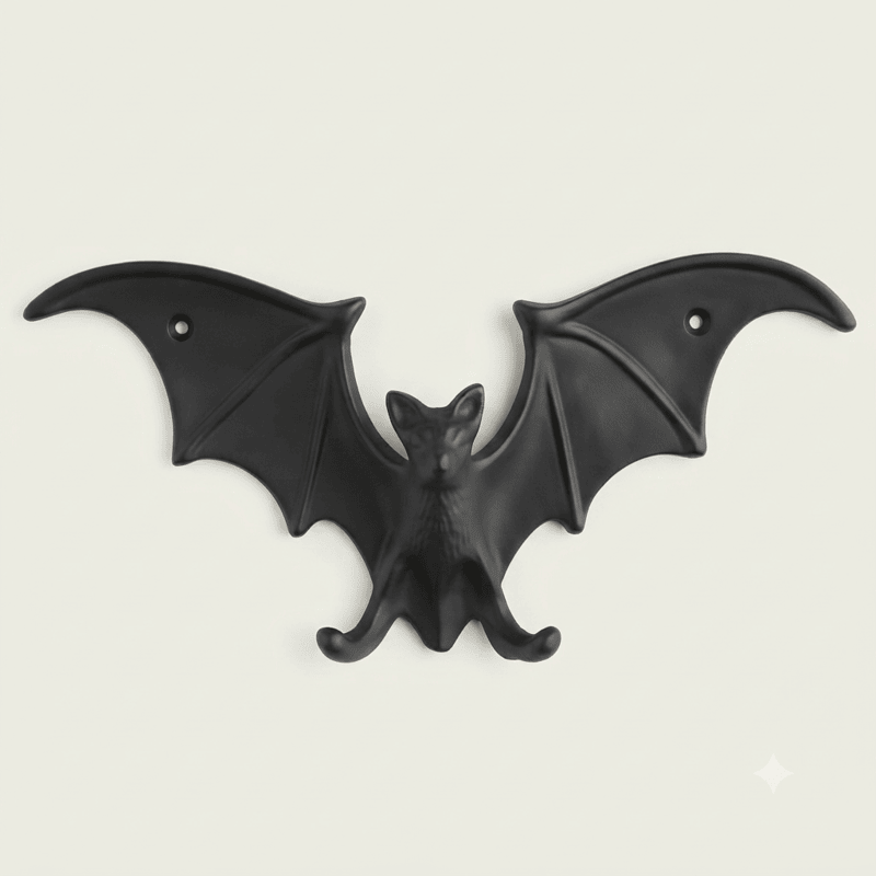Flying Bat Double Hook 1 Antique Cast Iron Flying Bat Double Hook