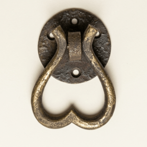 Antique heart drop pull