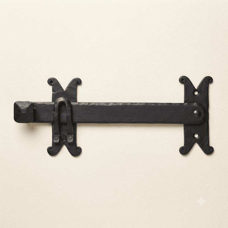 Hand forged iron gate latch 1 Hand forged iron gate latch